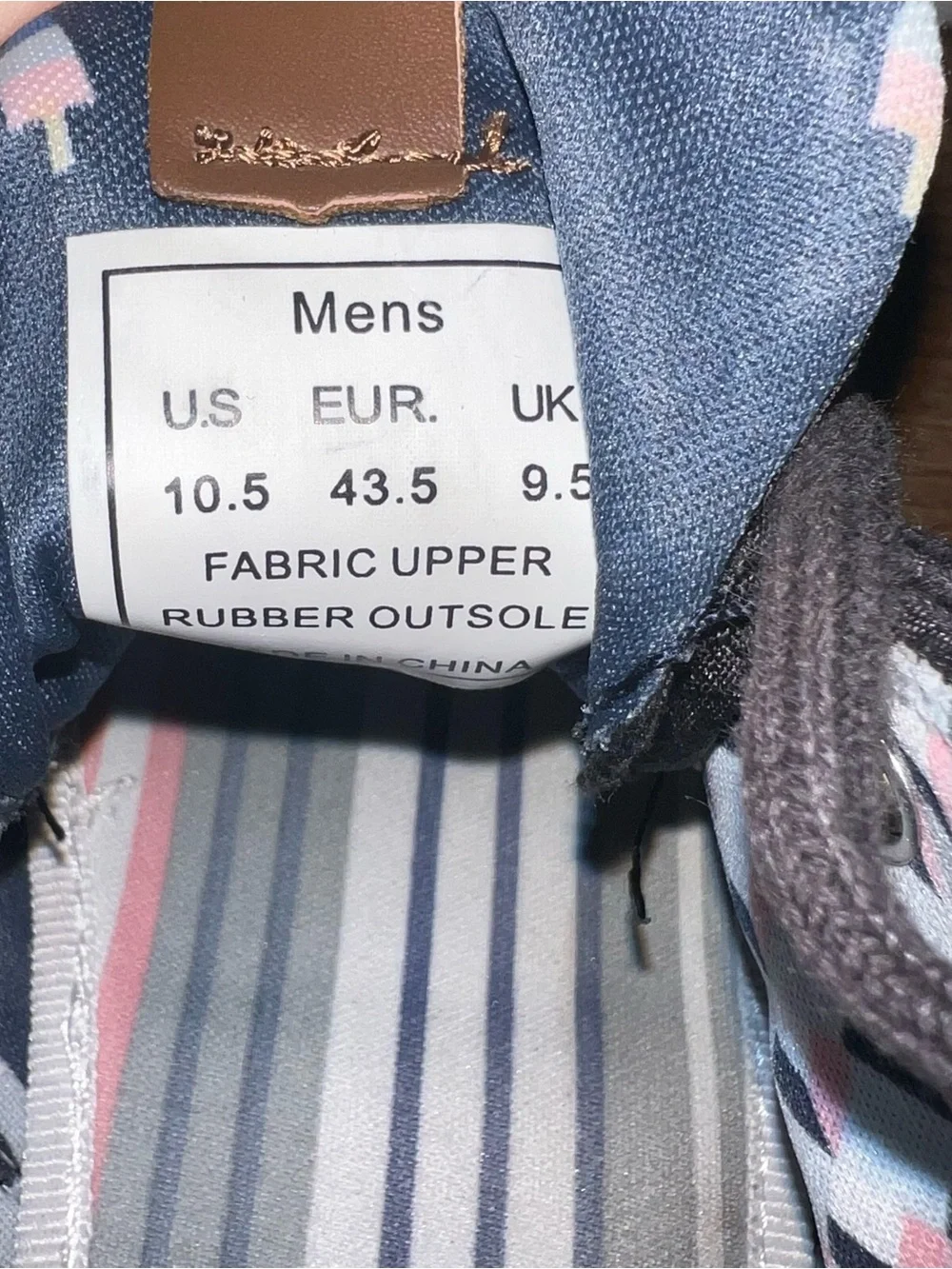 Ben Sherman Men's Chukka Sneakers Size 10.5 Navy Black High Top Casual Shoes